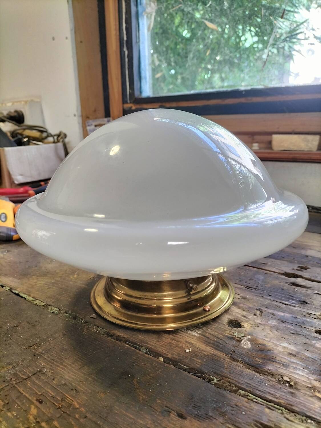 Opaline ceiling light