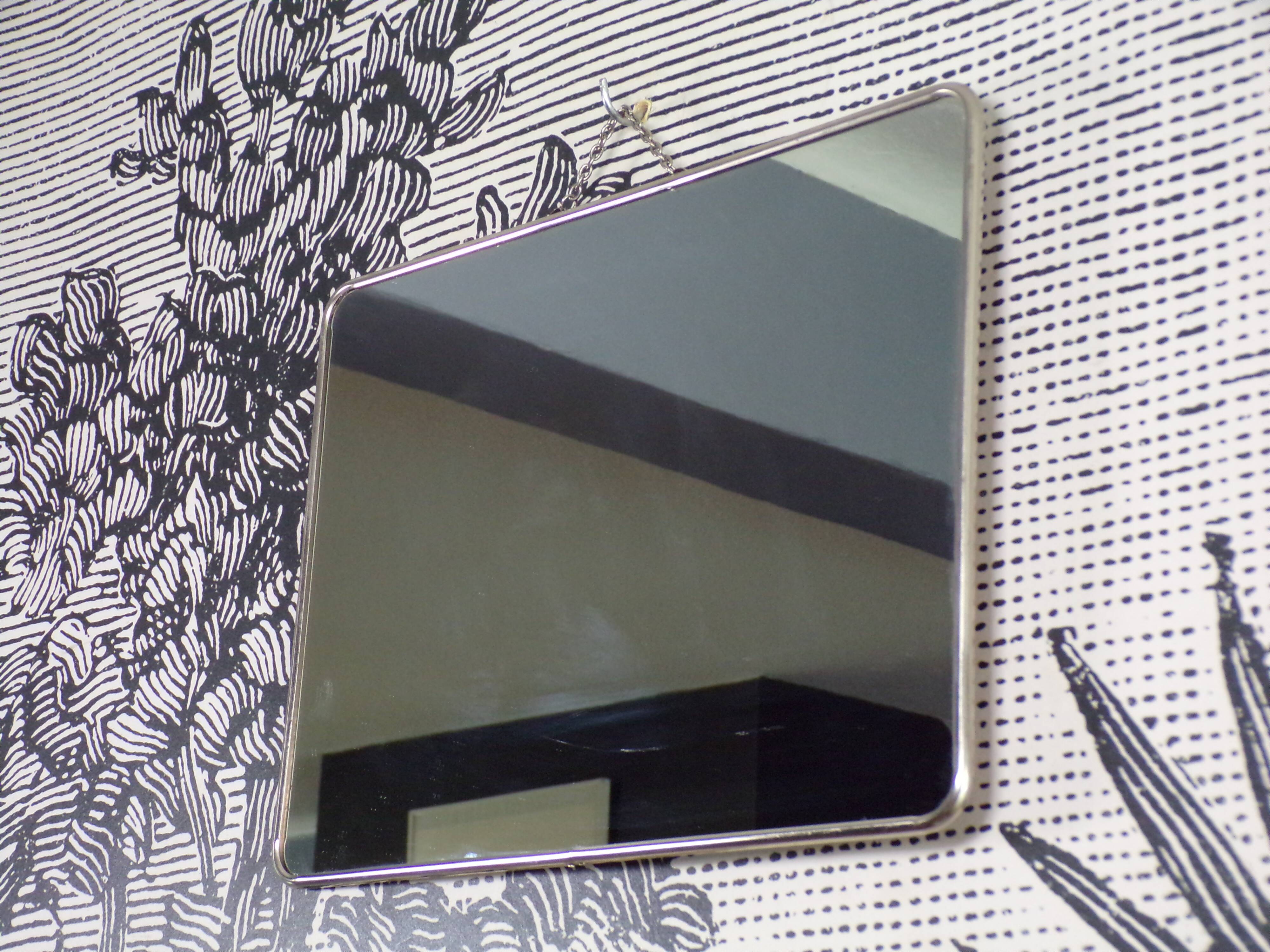 Miroir de barbier horizontal