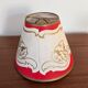 Red and gold conical lampshade