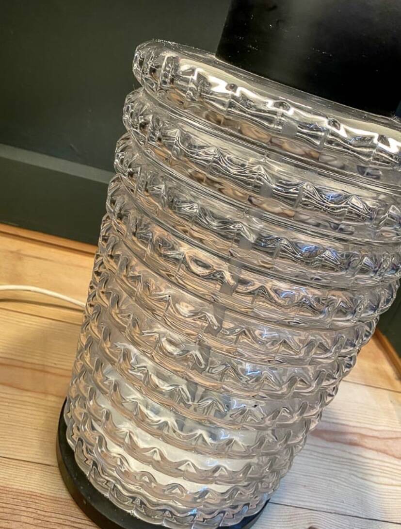 Floor lamp with floral shade 70