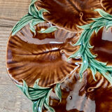 4 vintage slurry oyster plates