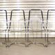 Lot de 4 chaises de salle à manger en tige d'acier chromé par Gastone Rinaldi, Italie 1970s
