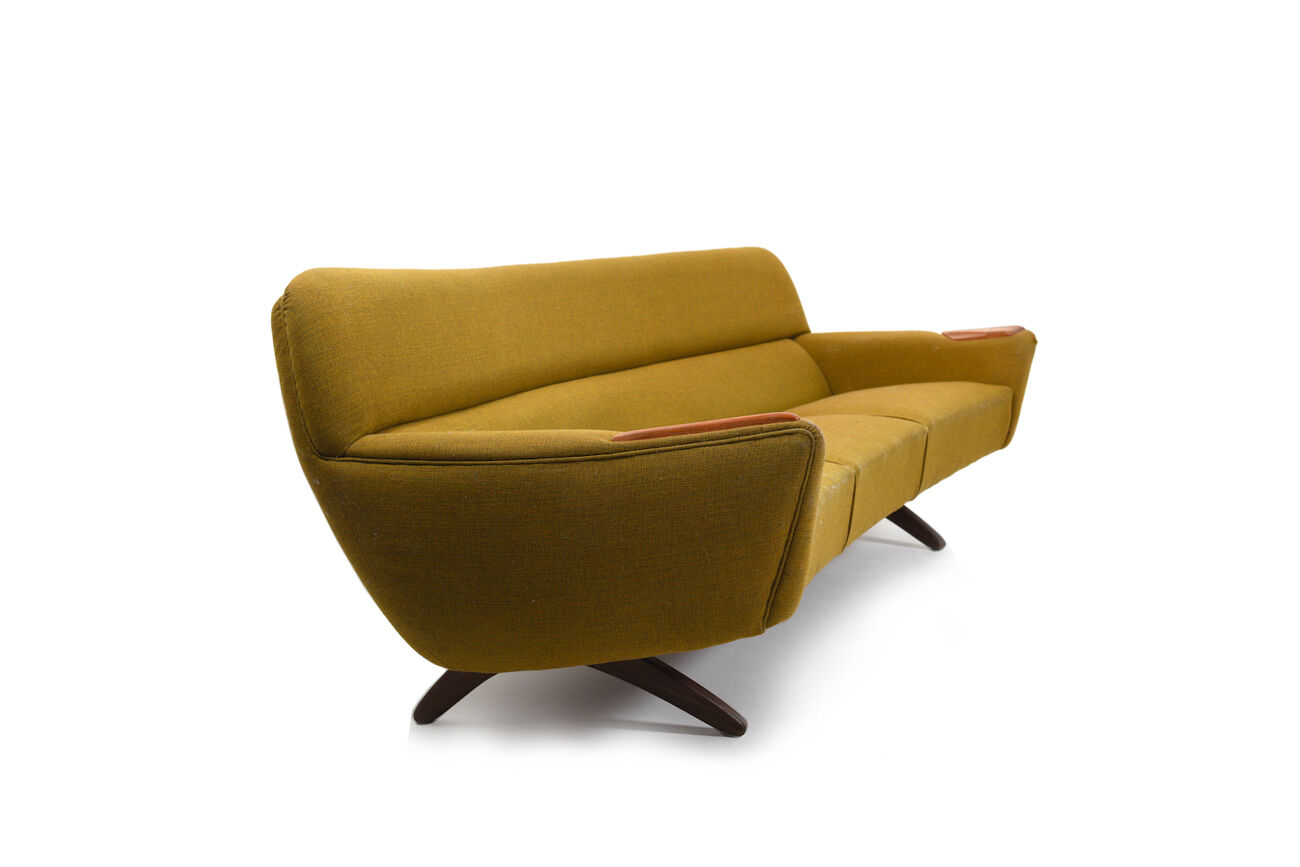 "Geisha" banana sofa and lounge chairs-set by Leif Hansen c.1960