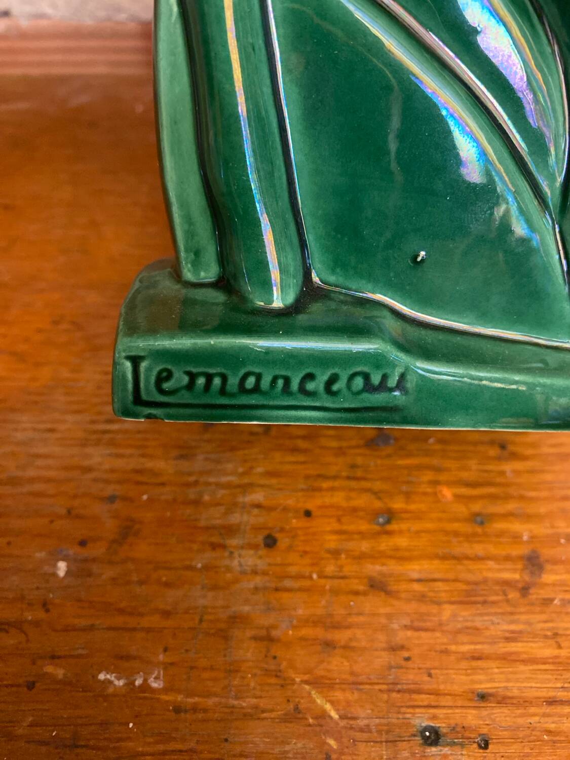 Antique Art Deco Doe Figurine ST CLÉMENT Ceramic Lemanceau Vintage