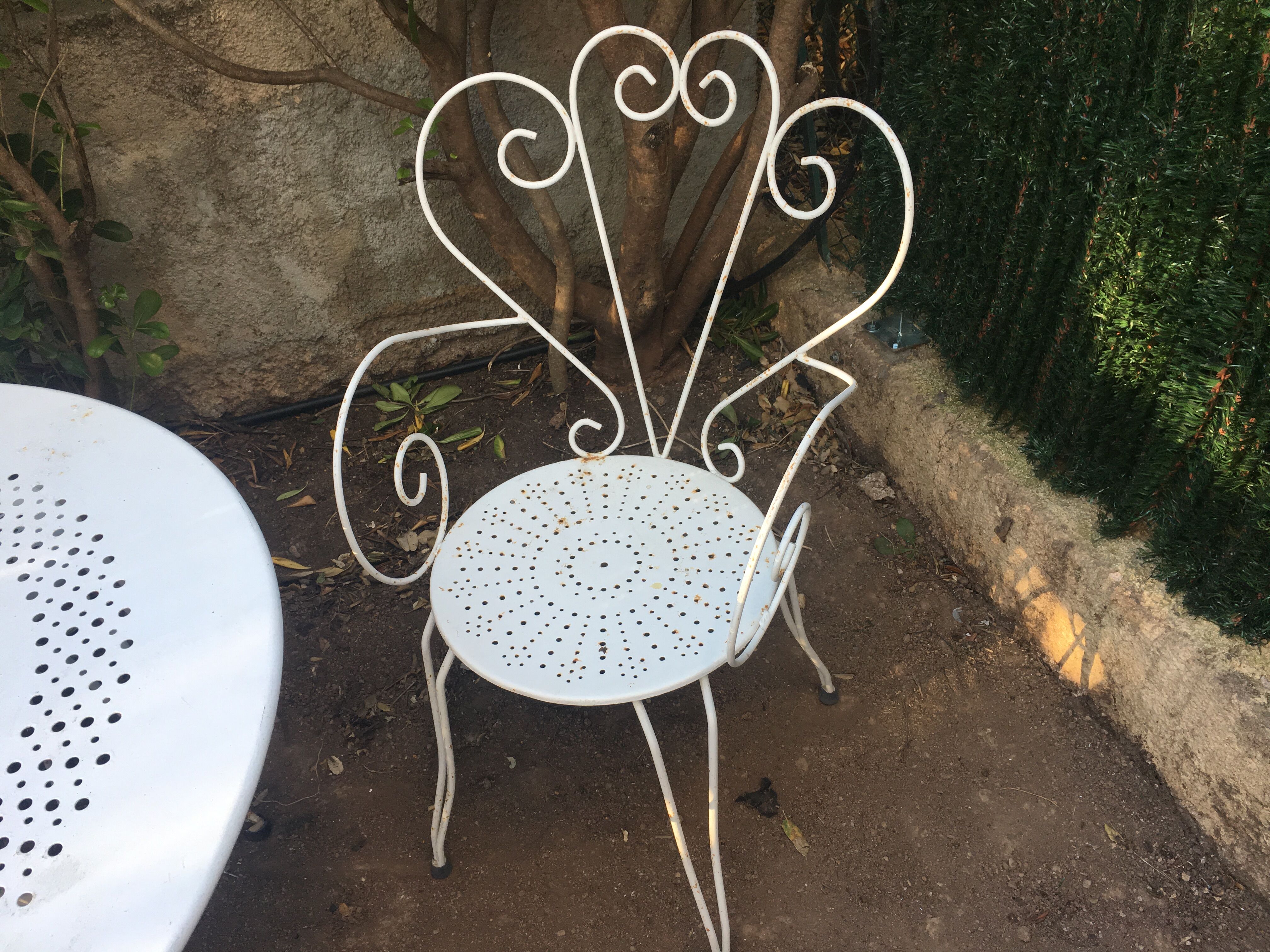 Salon de jardin fer forgé