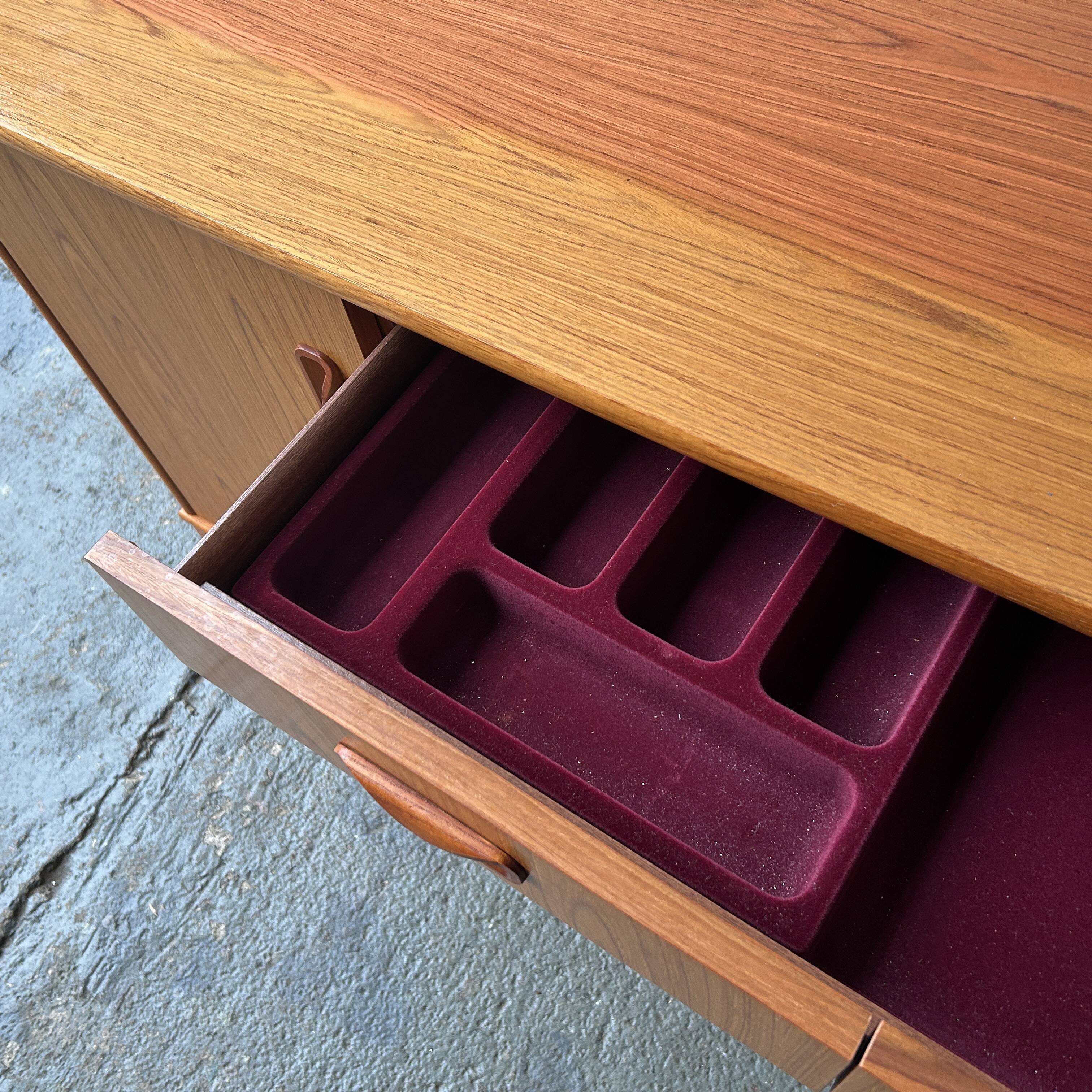 Mid-Century 1970s teak G Plan long sideboard / TV stand / Media unit