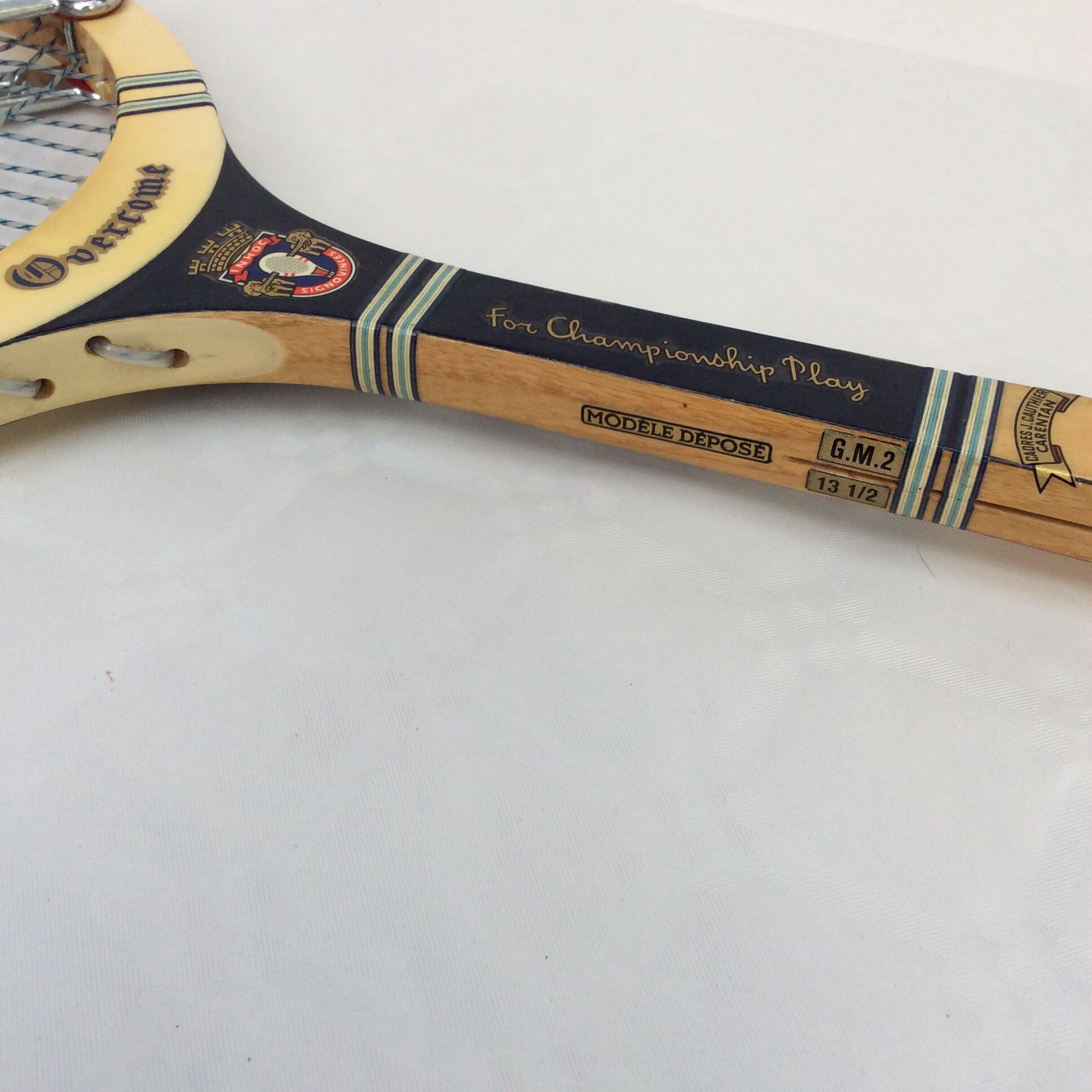 Vintage tennis racket signed