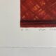 Lithographie (EA) signée Michel Henry - Bouquet Rouge 2005