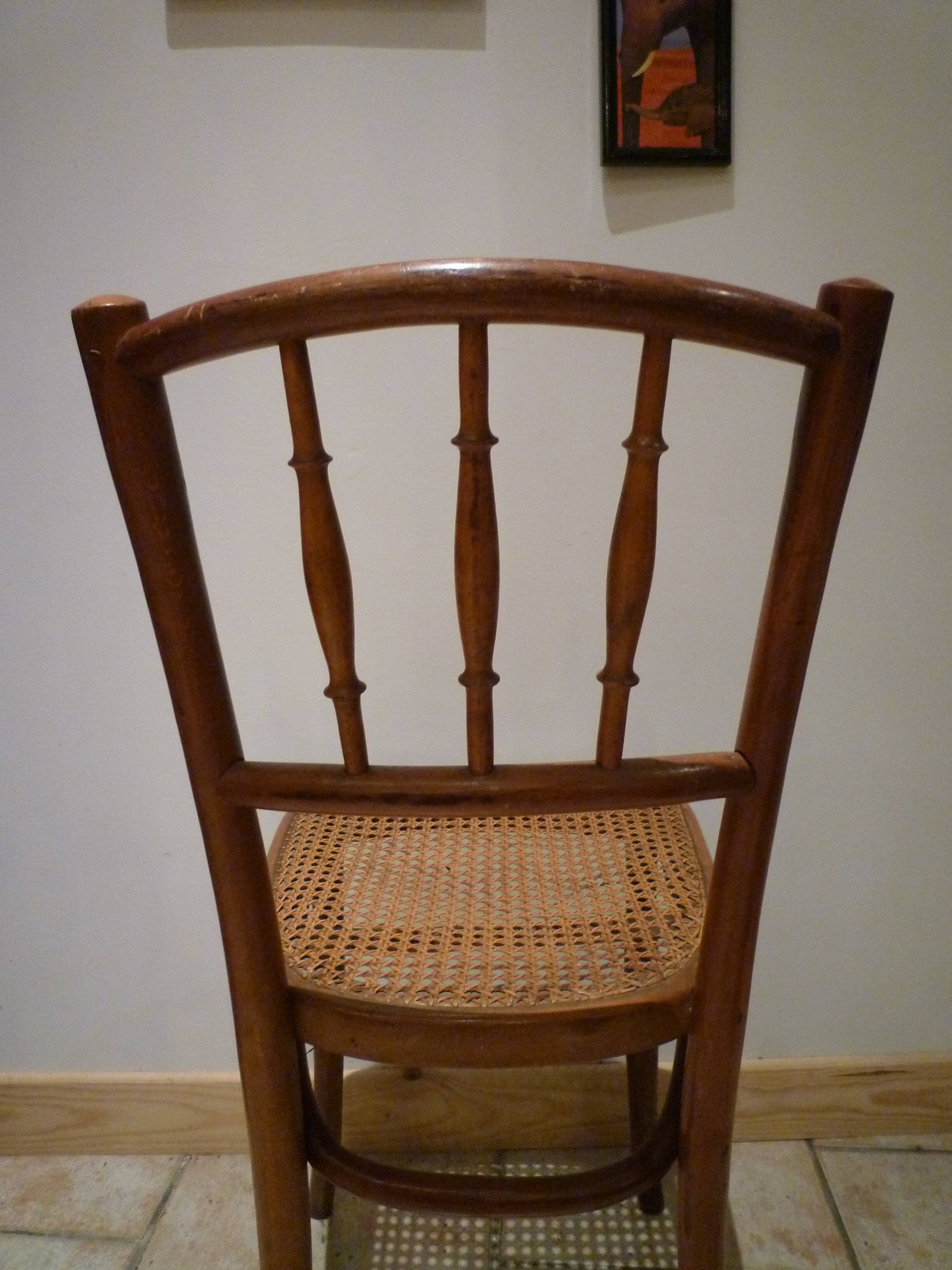 Set of six bistro chairs
