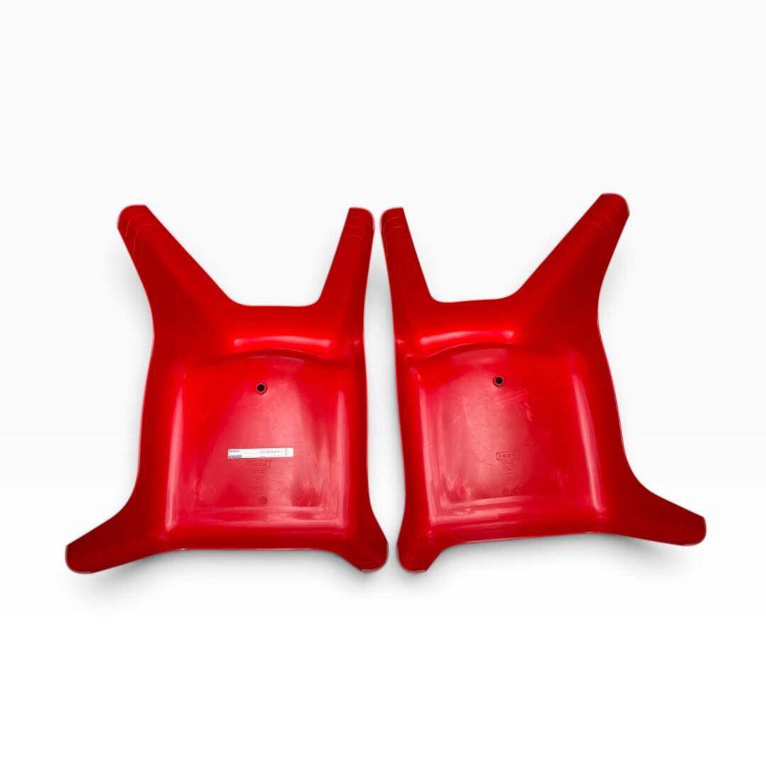 Paire de fauteuils enfant BUNSÖ – IKEA – Thomas Sandell – rouge