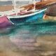 Watercolor "Breton Port"
