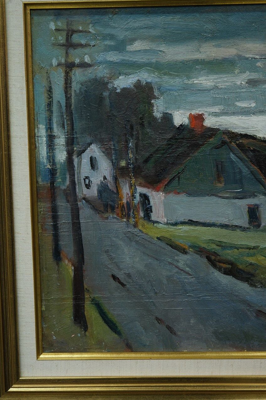 John Börén, Swedish modern landscape, 1960s, Oil painting, Framed