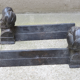 Pair of men's cast iron channels with turban