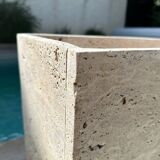 Travertine planter