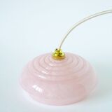 Clichy glass pendant, Candy Pink, Art Deco, 1930