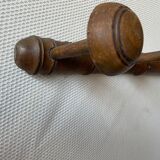 Wooden wall coat rack with 8 hooks