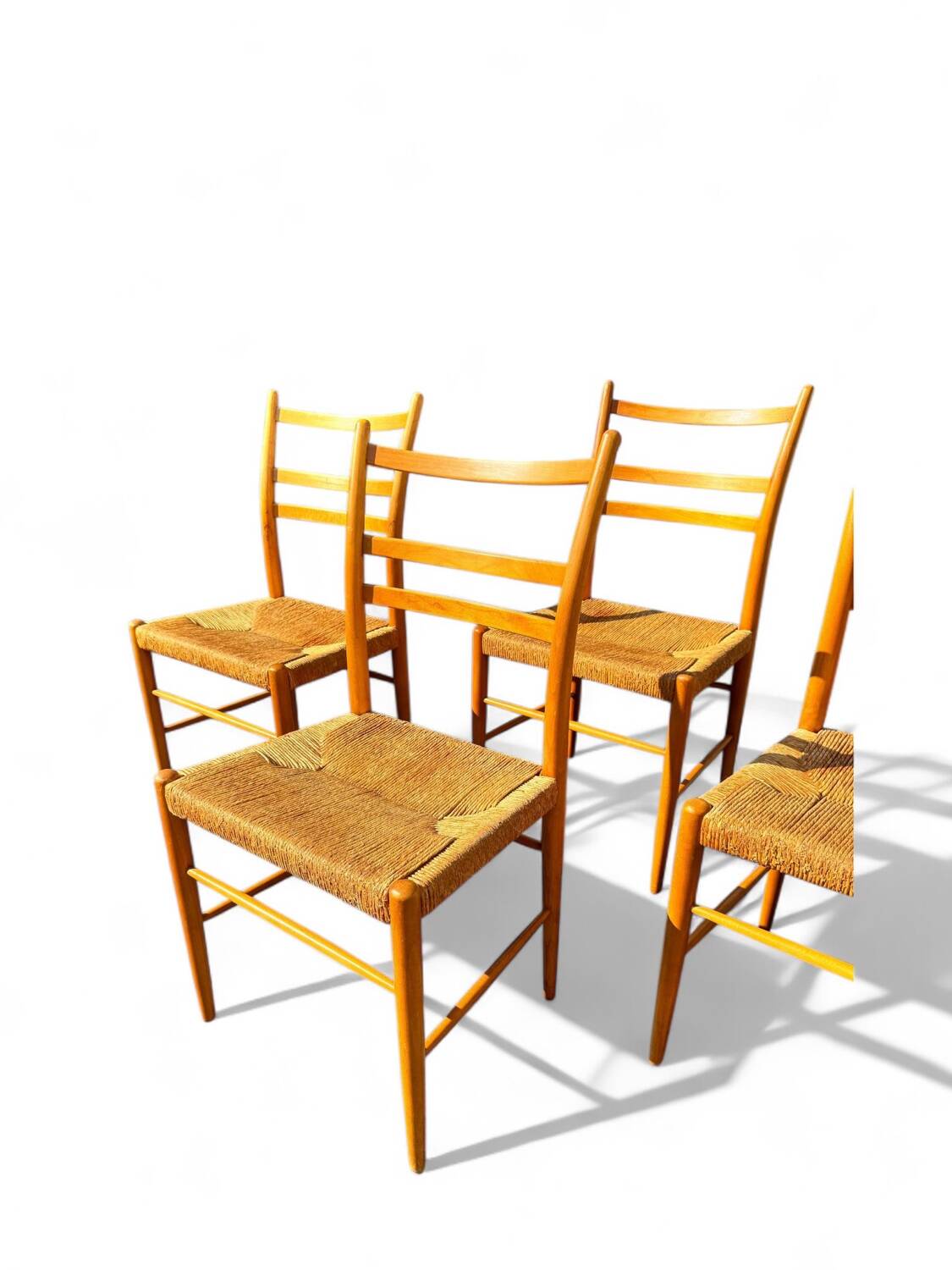 Set of 4 Scandinavian Gemla chairs. Gracell model by Yngve Ekström