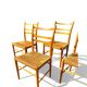 Set of 4 Scandinavian Gemla chairs. Gracell model by Yngve Ekström