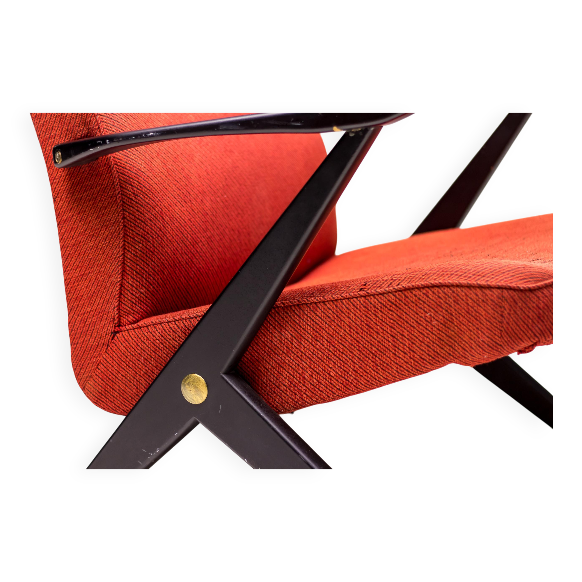 Fauteuil Bengt Ruda, Triva, hêtre laqué noir, 1950