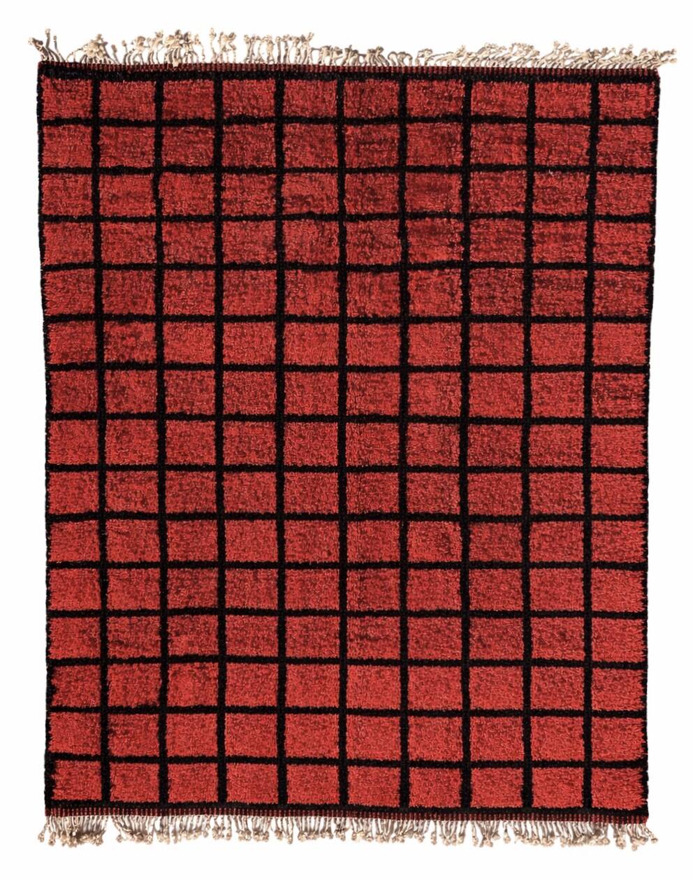 Brick – Moroccan Berber rug in wool