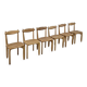 6 chairs Thierry 1960s by Guillerme and Chambron Your House