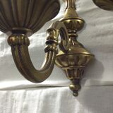 Pair of bronze applique 1 light