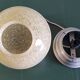 Ceiling light, table lamp in Clichy glass, 1940s-1950s