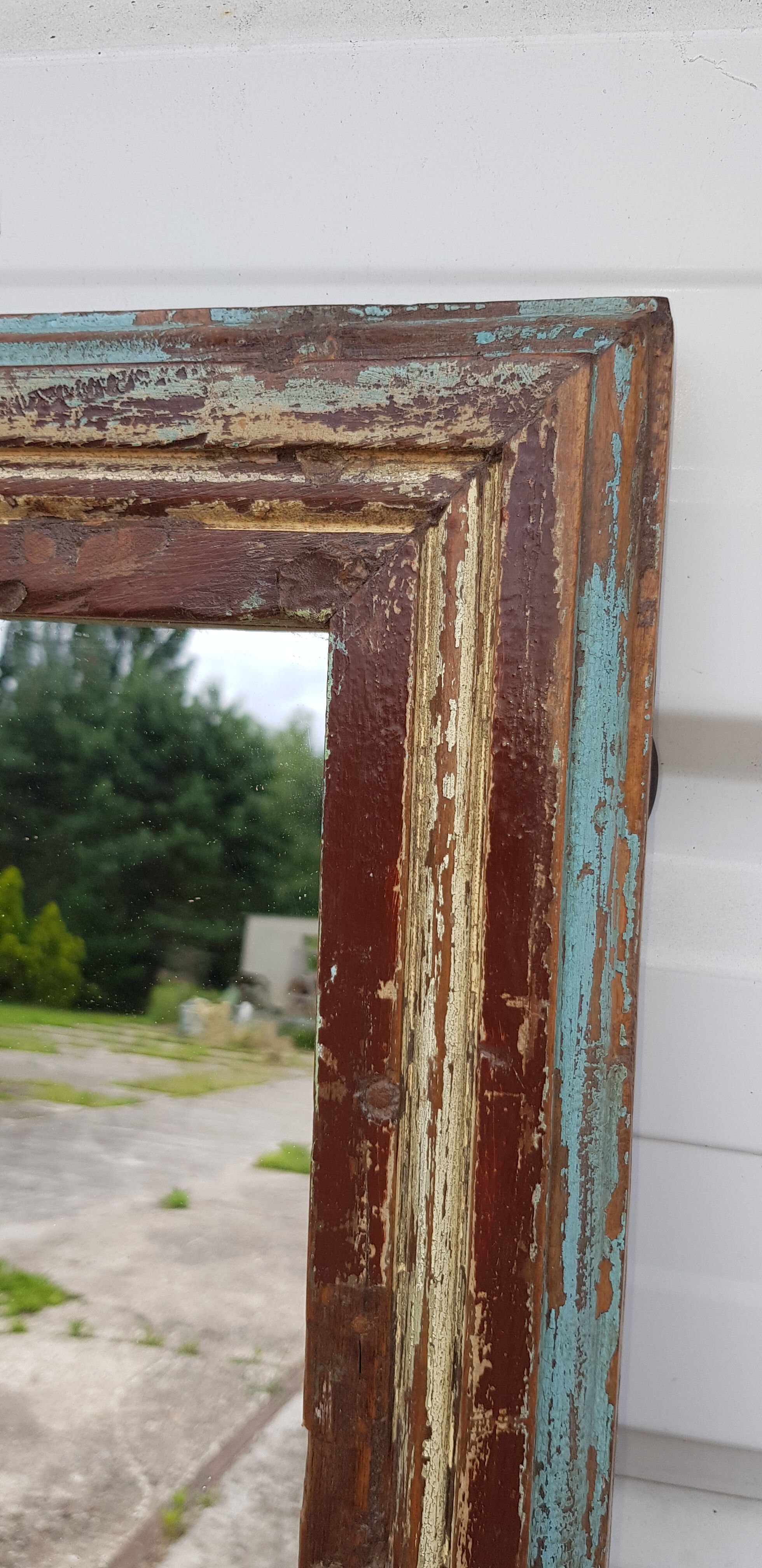 Old Burmese teak mirror