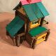 Vintage wooden construction game "Forest House" Jura Game