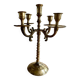 Five-branched brass candlestick