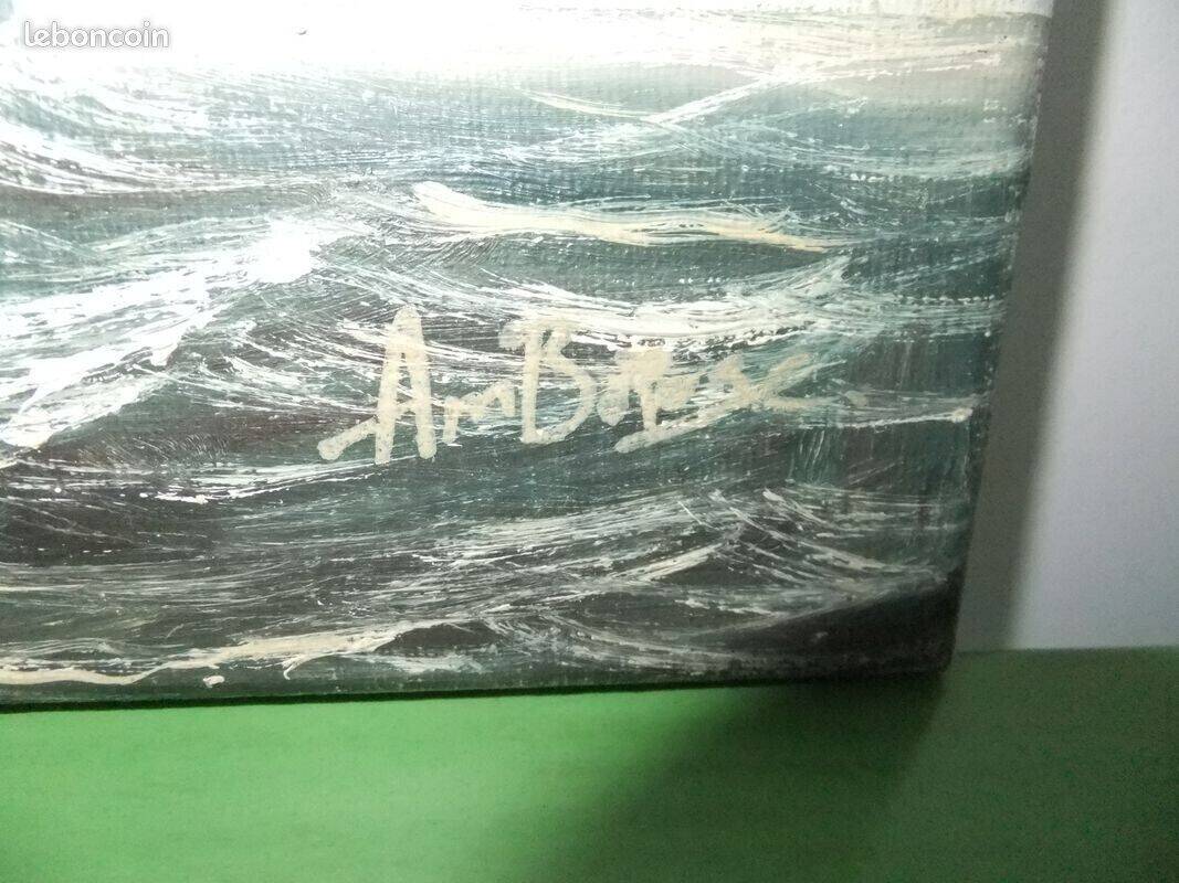 Painting "Caravelle Returning to Port" by John Ambrose Oil on Canvas