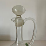 Glass carafe, round cap with handle