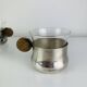 6 Art Deco silver-plated metal and glass cups by Sigg Switzerland