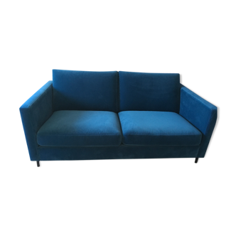 2-seater velvet sofa