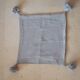 Oreiller pompon marocain gris 48x48cm