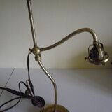 Fully brass lamp foot - Articulated arm - 1930s