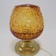 Amber glass lamp