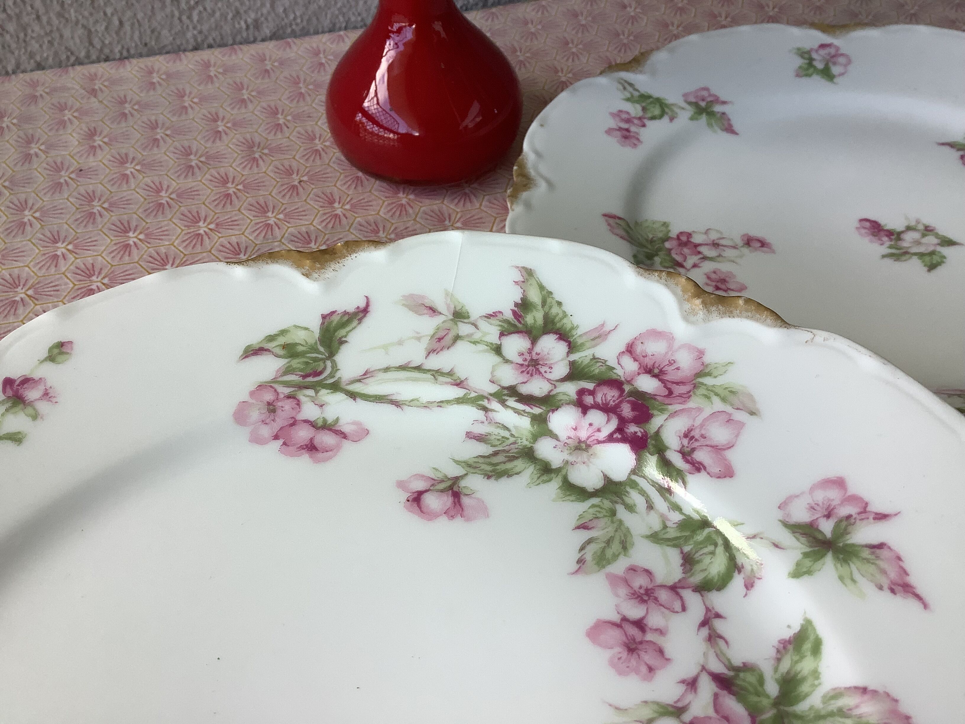 Plates Haviland Limoges 1900 - floral decoration liberty