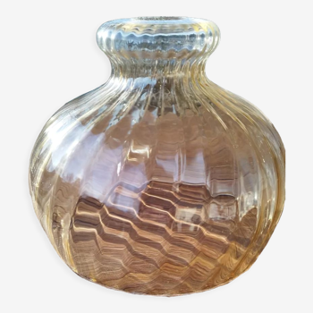 Amber glass lampshade