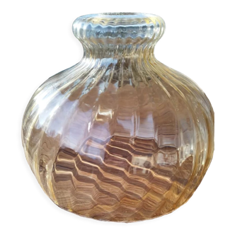 Amber glass lampshade