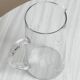 Engraved glass pitcher, wheat ears decoration