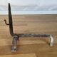 Paire de chenets brutalistes 1960 accessoires cheminée travail français