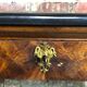 Console then restore Walnut top of fine black marble nineteenth