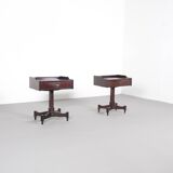 Rosewood Occasional Tables by Claudio Salocchi for Sormani, Italy, 1960s