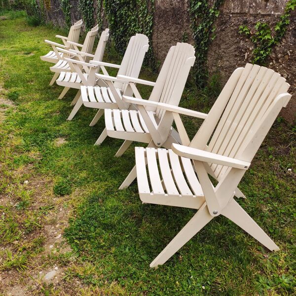 Fauteuils de jardin pliants  vintage 1970