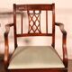 pair of mahogany armchairs in Hepplewhite style