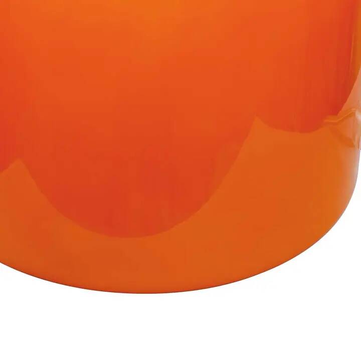 Orange glass table lamp in retro style
