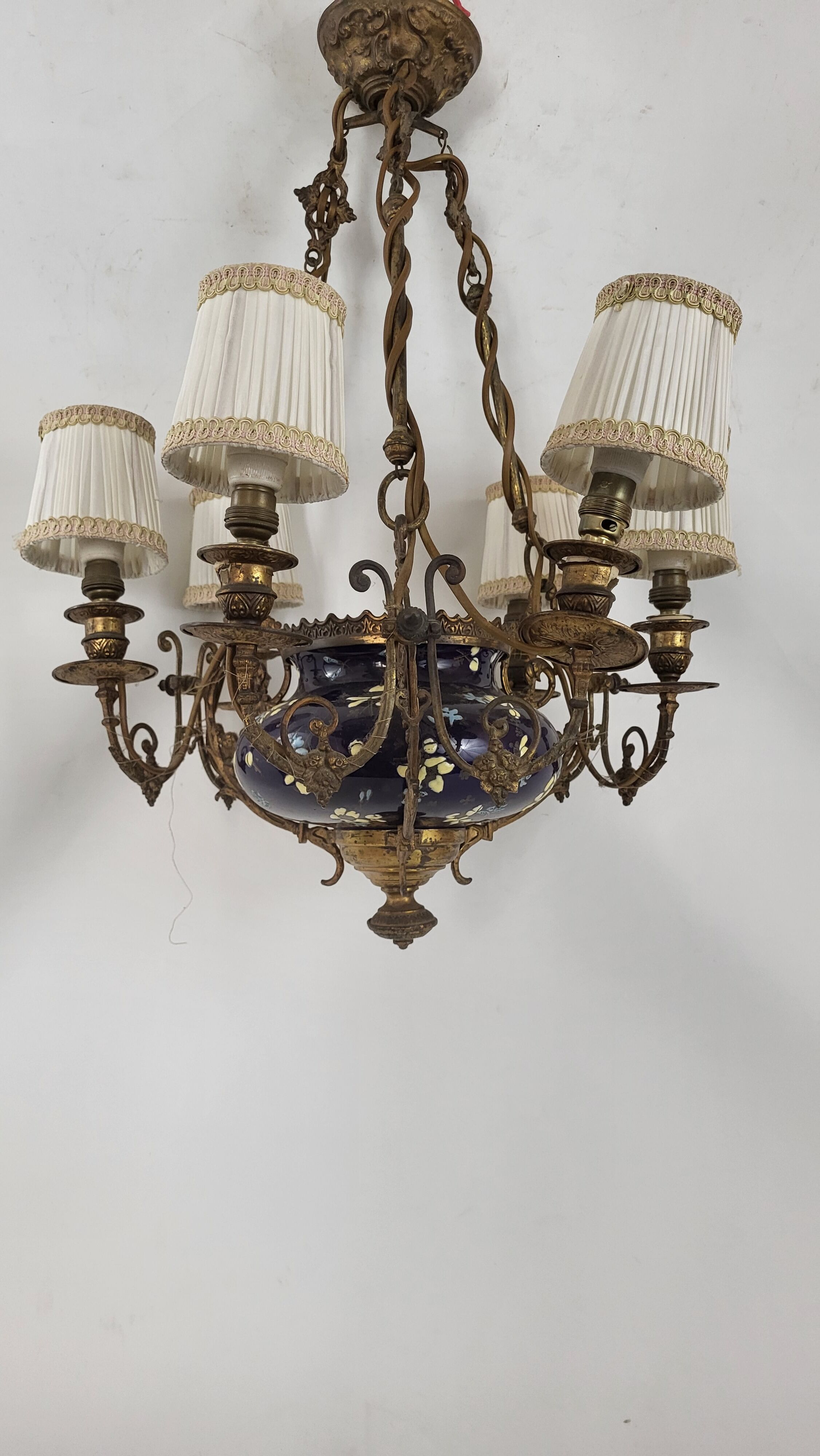 Napoleon III chandelier with 6 arms of light