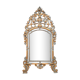 Mirror Louis XV / Regency in gilded and lacquered wood around 1850