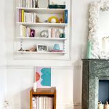 Vintage solid pine bedside table